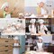 Kids Chef Hat and Apron Set, Non Woven Fabric, Child Size, White, Pretend Play & Cooking